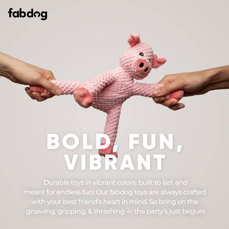 fabdog, inc. Floppy Pig Dog Toys (Small), Large Breeds - Image 4